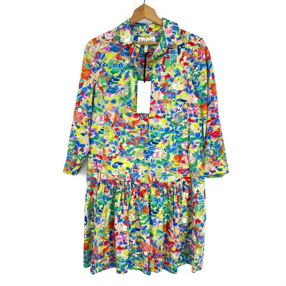 NWT Saloni shirt dress Tilly Summer Confetti - Picture 3 of 11
